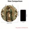5pcs Vintage Our Lady of Guadalupe Wooden Wall Hanging - Full Body Statue Design, Perfect for Home & Festival Decor