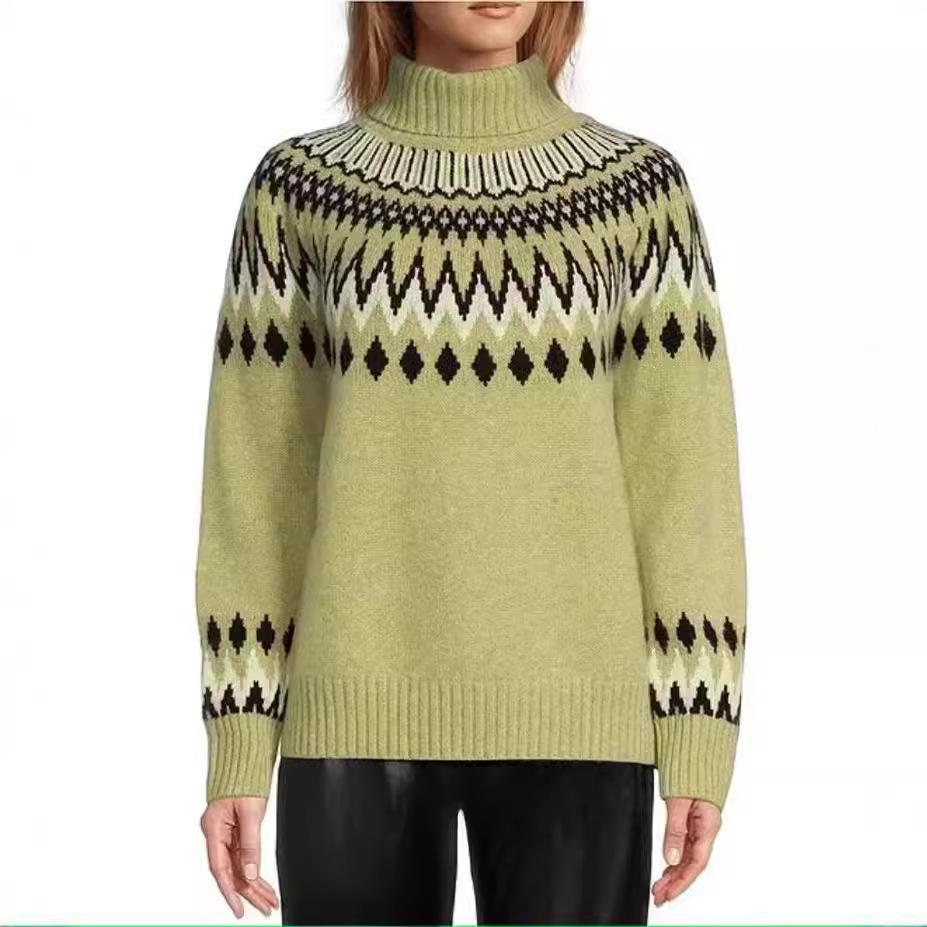 Women's Half High Neck Sweater: Fashionable Casual Colour Blocked Slim Fit Pullover Top Autumn Winter Layering Knit Luxurious Relaxed Versatile Top