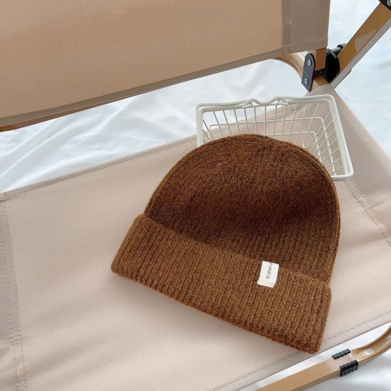 Versatile children's knitted hat with wool baby wool hat Boys and girls autumn and winter warm fashion pullover hat