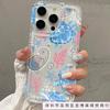Blue turtle is suitable for Apple 16promax mobile phone case iPhone15Plus airbag 14 transparent 13 Europe and America
