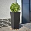VidaXL Planter Black 35x35x75 Cm Steel, Outdoor Planter, Flower Box, Garden Box, Patio Planter, 851080