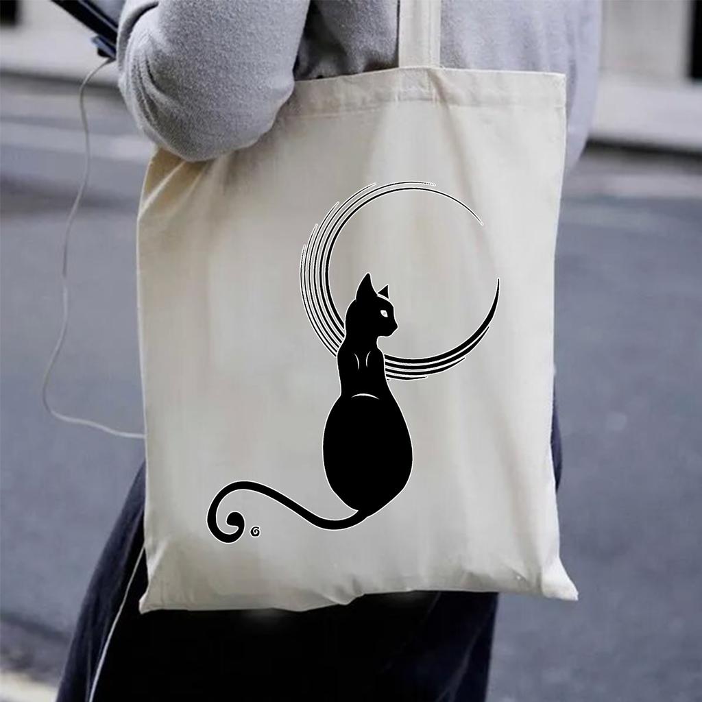 תיק בד ידידותי לסביבה ורב-תכליתי - מושלם לקניות, אחסון וספרים