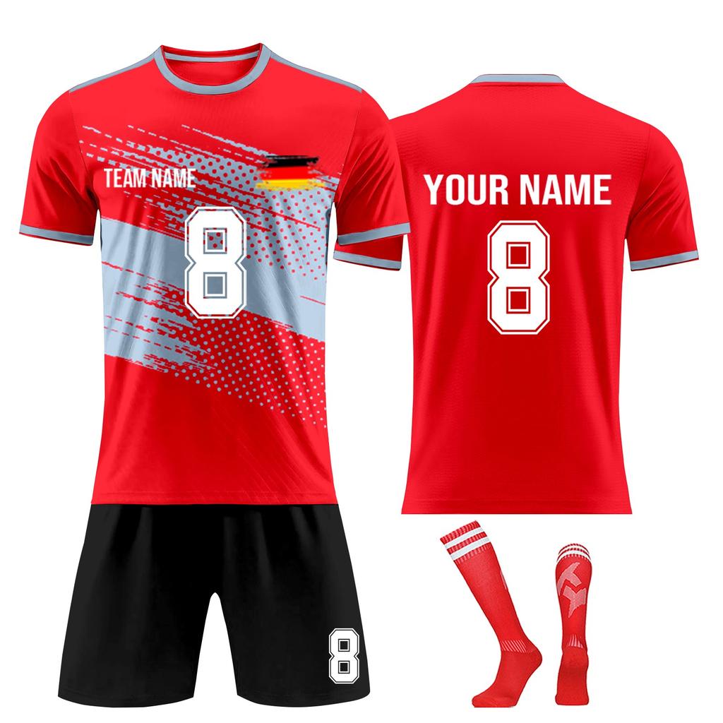 Personalised Shirts Kit Mens Girls With Name Number Custom Football Jerseys For Boys Training Suit