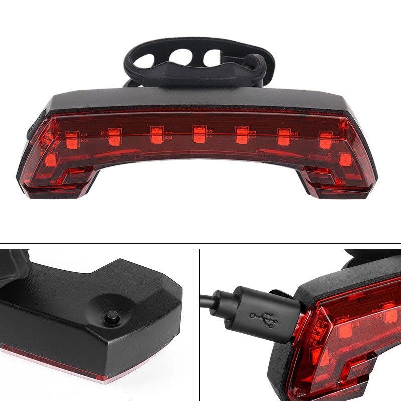 Bike Turn Signals Remote Bicycle Indicator Rear Light USB Cycling Taillight