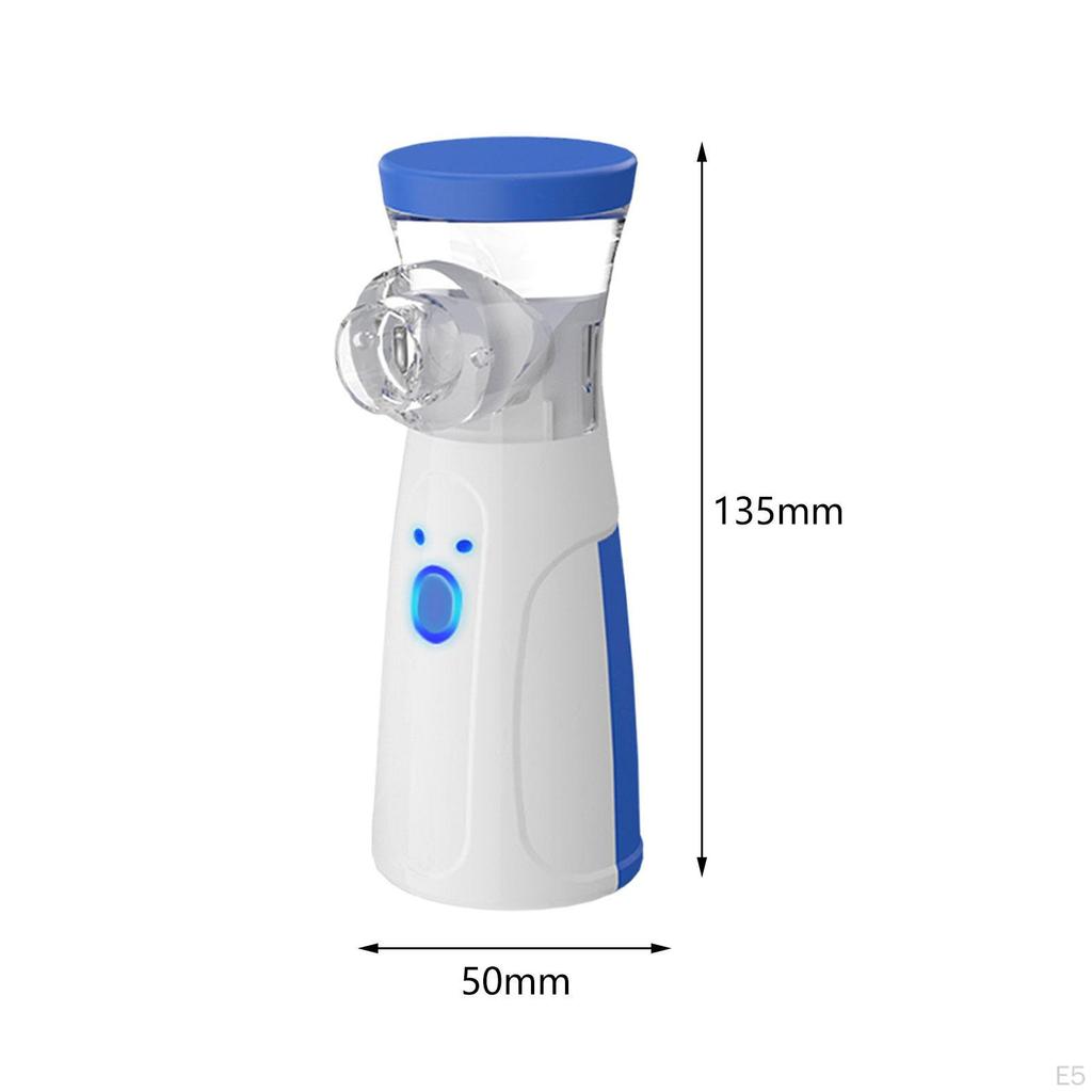 Handheld Steam Inhaler with Mouthpiece Mesh Nebulizers for Home Asthma Couch green