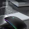 2.4g Wireless Mouse Bluetooth-compatible Rgb Rechargeable Mute Led Backlight Ergonomic Gaming Mouse