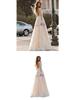 2025 Women's Sexy Lace Long Sleeve Evening Party & Wedding Dress