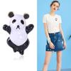 Blucome Cute Enamel Bamboo Panda Animal Brooch for Kids Rhinestone New Fashion Shirt Dress Backpack Jewelry Pins