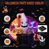 Ghost Ice Bucket Inflatable Bucket, Halloween Party Drink Tub, White Beverage Cooler for Decor, Outdoor Picnic Storage