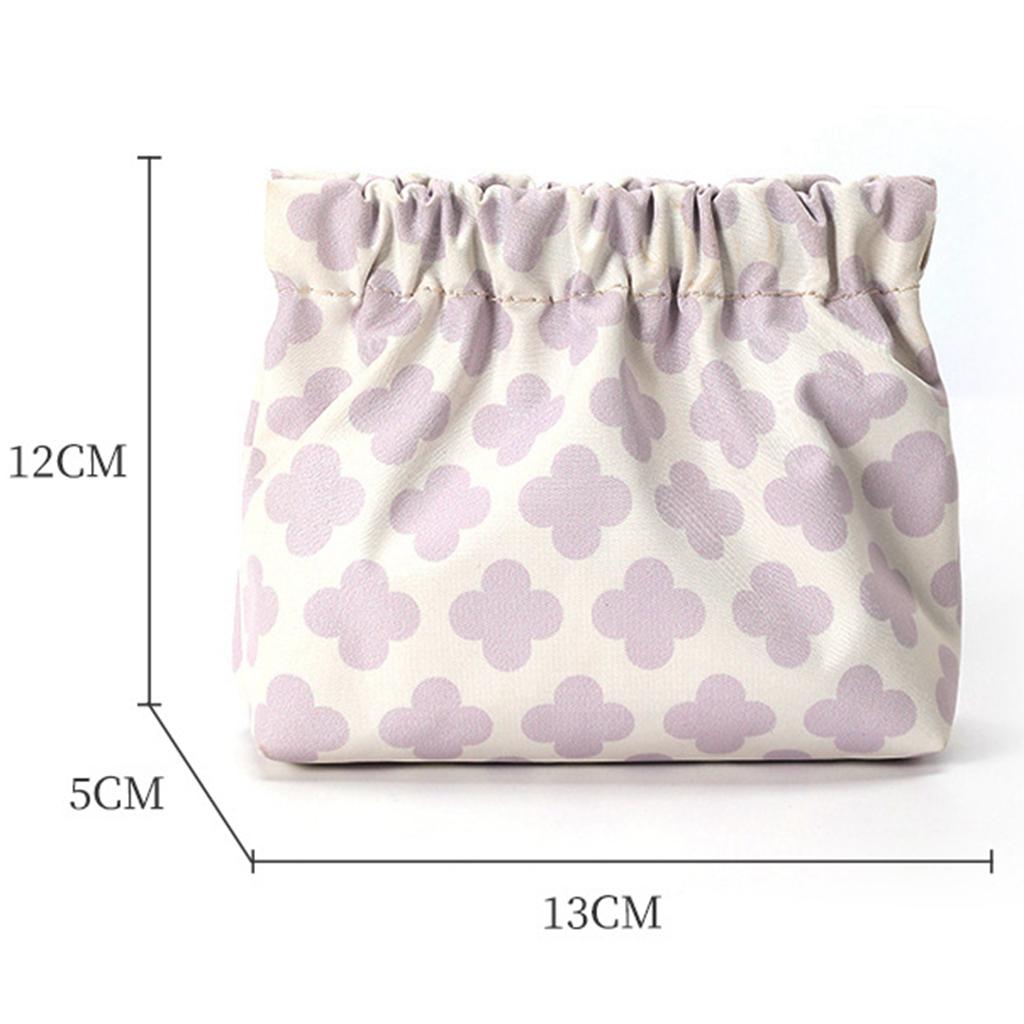 

Сумка для хранения гигиенических салфеток, женские сумки для тампонов, держатель для кредитных карт, сумка для салфеток, полотенец, косметика, хлопковый кошелек для монет, органайзер фиолетовый