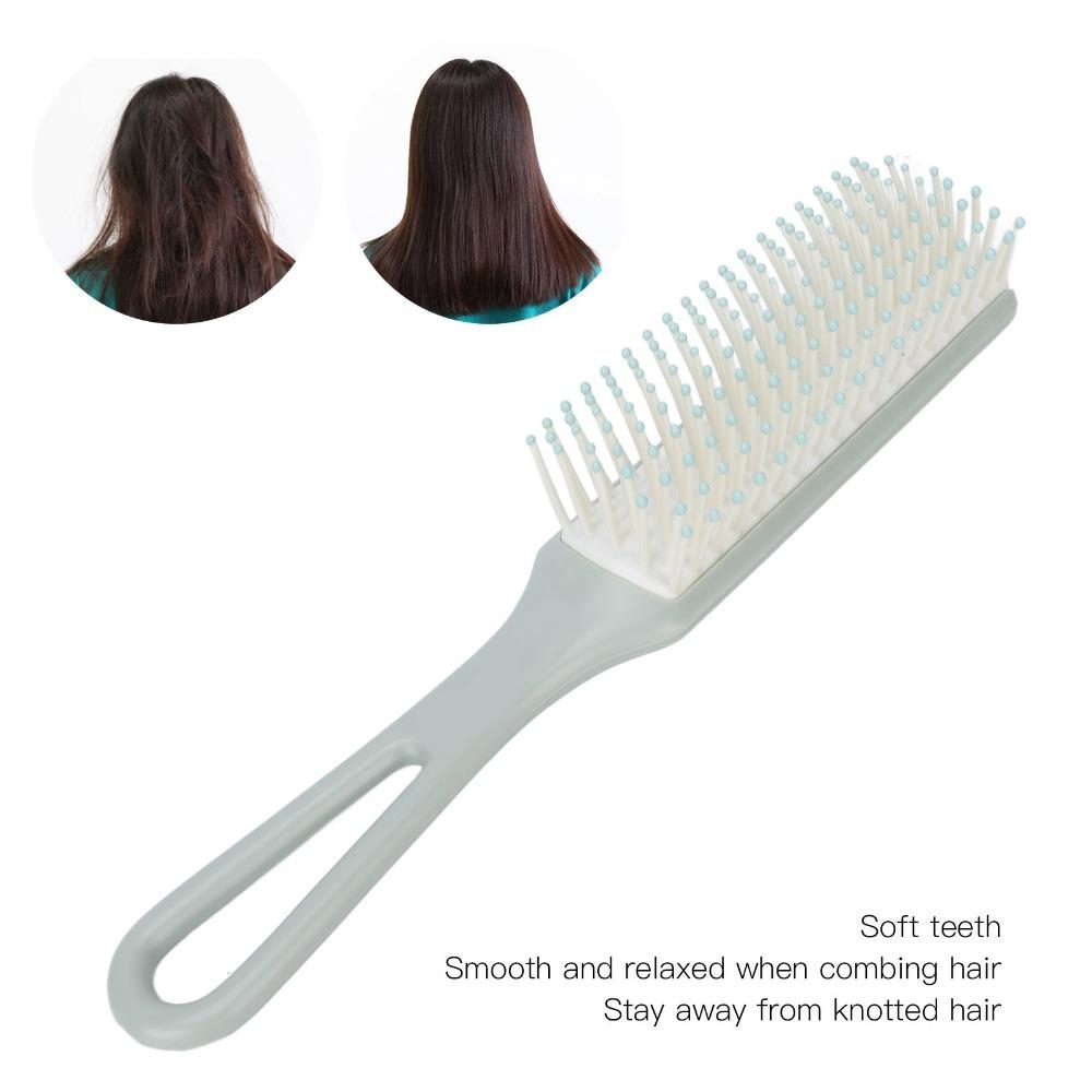 Vented Design Detangling Hair Brush Portable Vented Hair Brush Detangler Brush For Travel Use зелёный