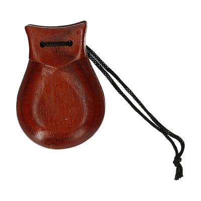 Muslady Pair of Castanets Wooden Castanet Finger Clappers Musical Instrument