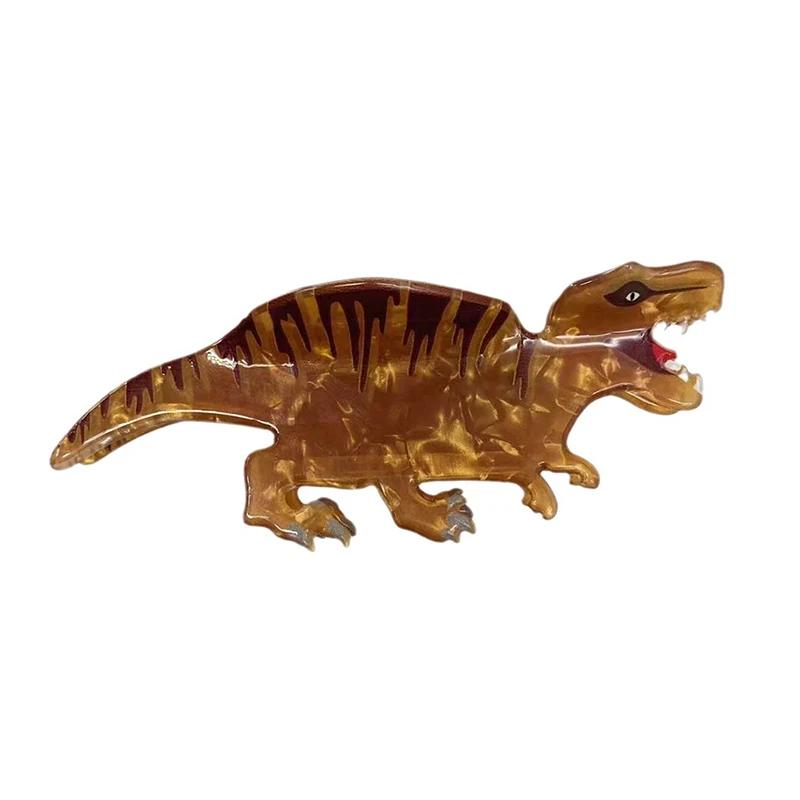 Colorful Dinosaur Hair Claw Funny Chameleon Crab Hair Clip Cute Acetate Claw Clips Hair Accessories For Women Girls