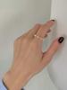 Reeti   Copper Rings For Women Fresh Delicate Flowers Open Ring Hypoallergenic Jewelry Gifts For Girls