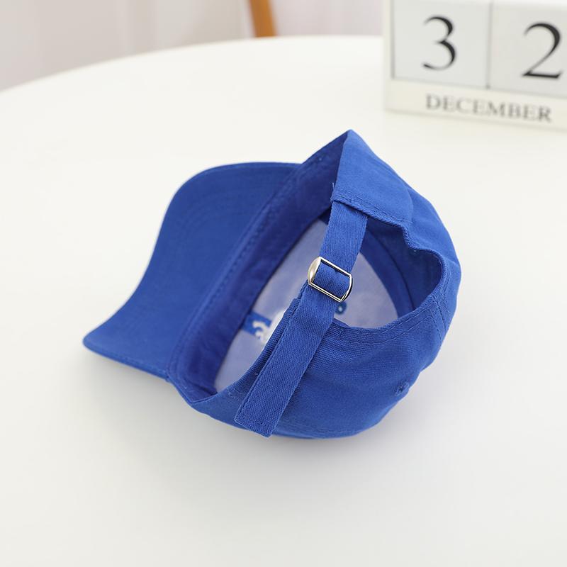Fashion Soild Boys Baseball Cap Dinosaur Embroidered Cotton Snapback Hat Kids Outdoor Travel Sum Hats For 2 To 8Year Child Hats