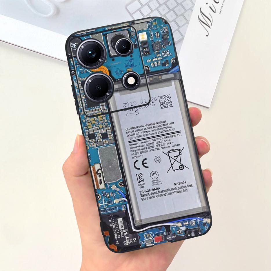 For Infinix Note 30i Case X6716 Cute Astronauts Cartoon Cover Soft Silicone Phone Case For Infinix Note 30 Pro Note30 VIP Bumper