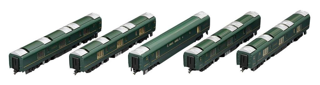 TOMIX N Gauge 87 Series TWILIGHT EXPRESS Mizukaze Additional Set 5 Cars 98332 Railway Model Diesel Car
