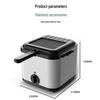Electric Deep Fryer, 2.5L Large Capacity, with Fry Basket for French Fries