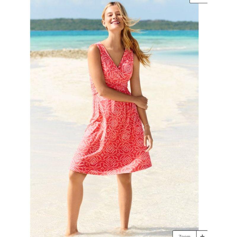 

Cotton Modal Vest Dress Chubby Girl Spring and Summer American-Style Wrapped Chest A- line Skirt Plus Size Slim Looking Easiest for Match 807 Orange Apricot Color 3XL