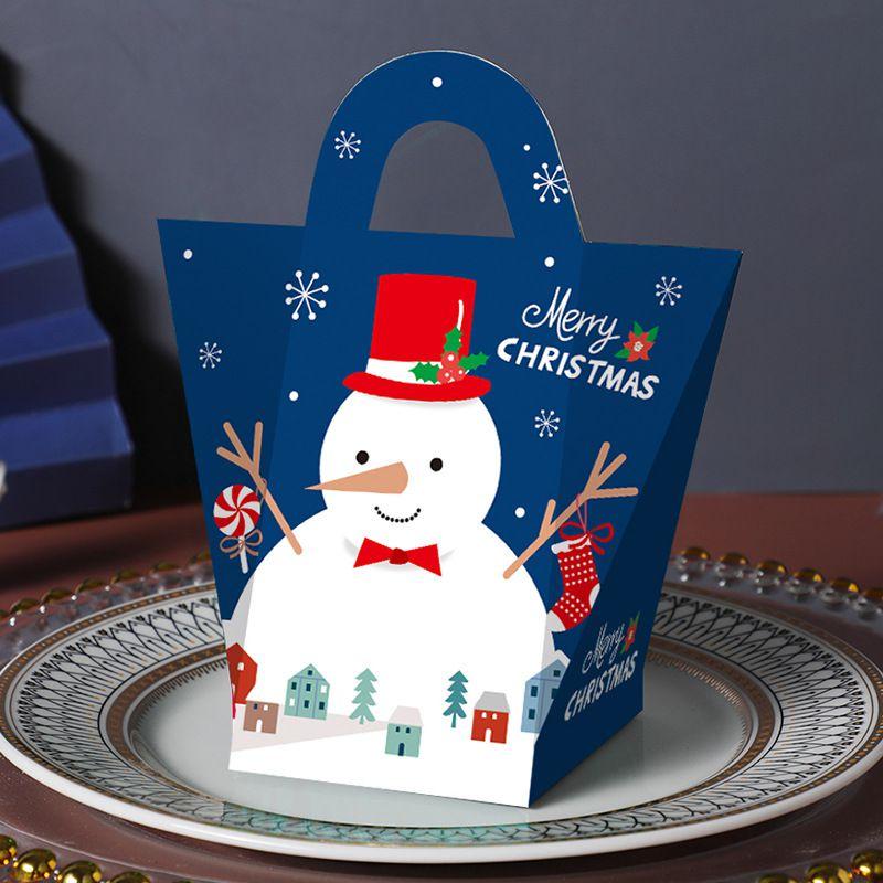 Stylish 5ps Christmas Handbag Design Party Paper Candy Gift Box