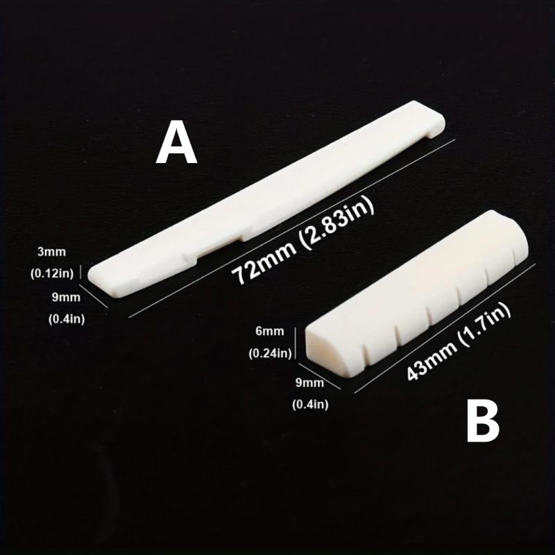 Authentic Guitar Bridge Component Acoustic Guitar Part Guitars Bridge Saddles Replacement for Improved Playabilitys