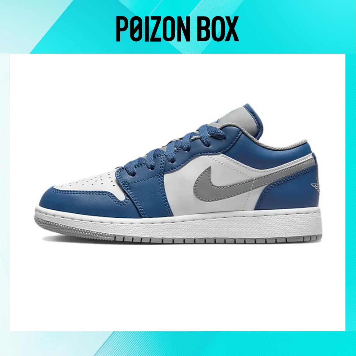 

кроссовки Jordan 1 Low True Blue (GS) 553560-412