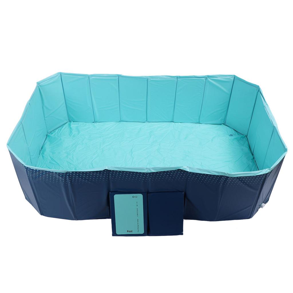 Foldable Pool Non Inflatable Thickened Wear Resistant Portable Swimming Pool for Outdoor Backyard