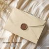 Romantic Retro Nostalgic Sheepskin Texture Stationery Set with Wax Seal Stamp for Artistic Love Letters and Invitations