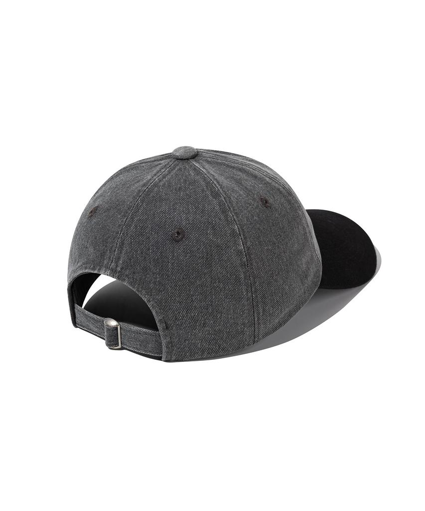 CGP Square Logo Washed Color Block Ball Cap_Charcoal