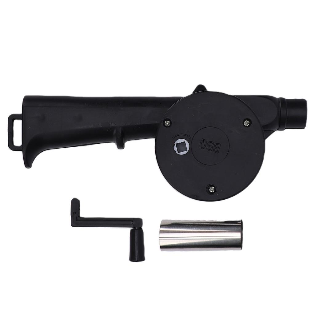 BBQ Air Blower Fast Fire Starter Portable Manual Hand Crank Blower for Outdoor Picnic Camping Cooking Barbecue Stove