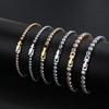 Stainless Steel Tennis Bracelet With AAA Zircon Cubic Crystals Unisex Fashion Jewelry Daily Wear