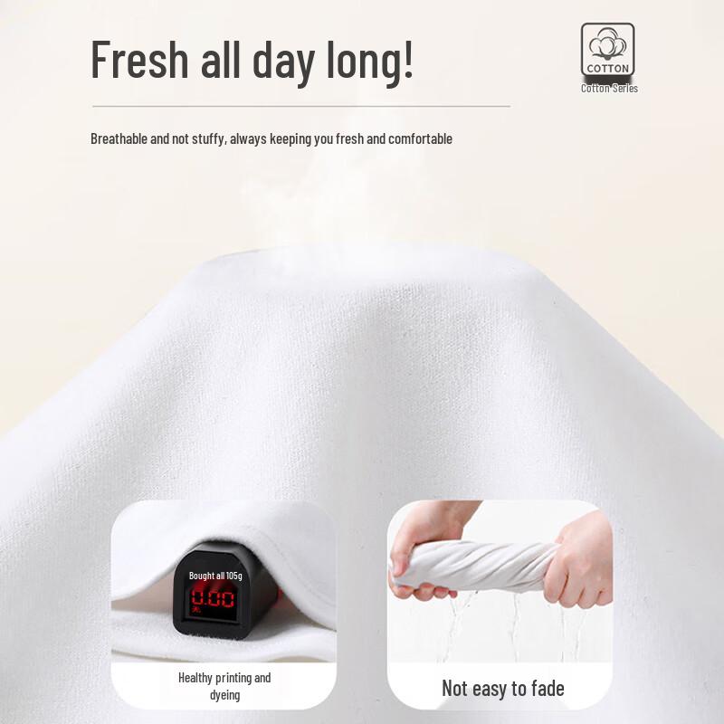 Ziyouxi Boys' Pure Cotton Long-Sleeve T-Shirt