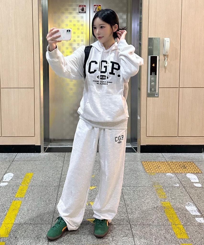 CGP Cgp Arch Logo Training Pants_Light Gray