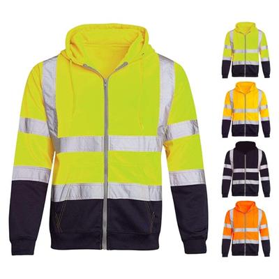 Reflective Safety Hoodie 360 Degree Reflective Zones High Visibility Quick Dry