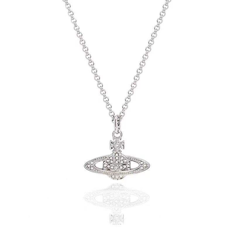 Concise & Elegant (Recommended for product titles) Saturn Necklace for Women - Light Luxury Celestial Choker with Premium Design
