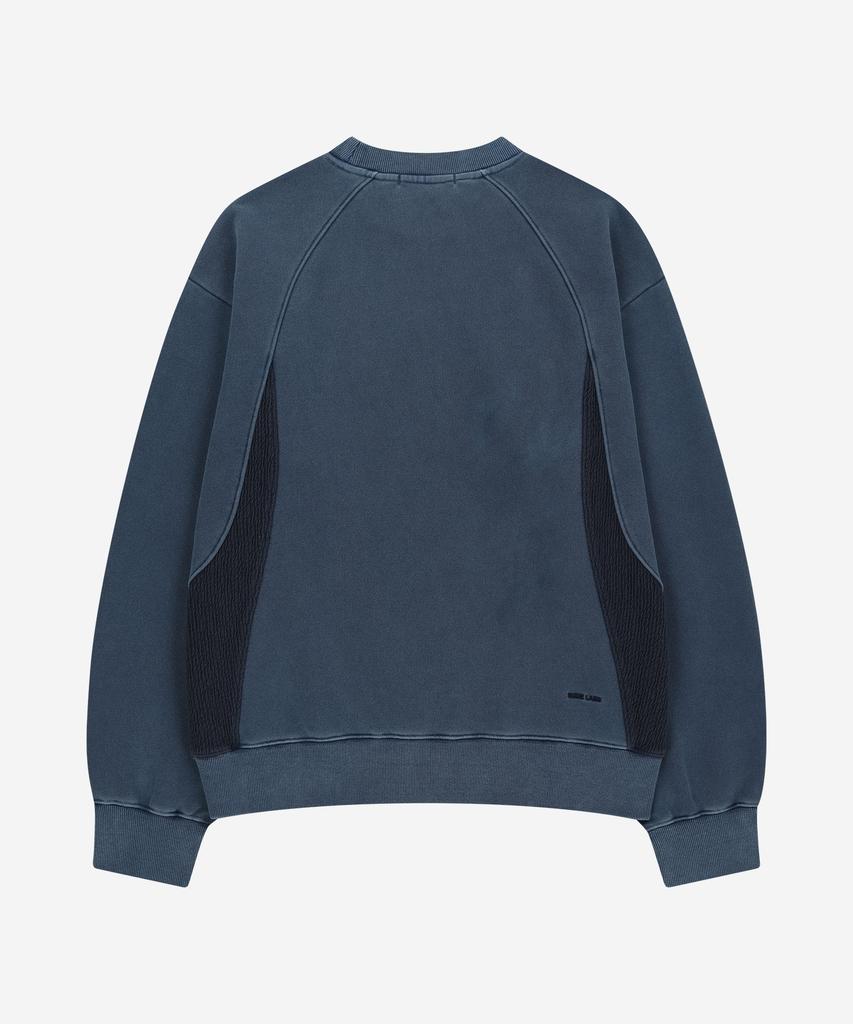 NODE LABS Dev:7 Garment Dyed Texture Sweatshirt_Navy