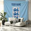 Custom Name,England Wall tapestry, aesthetic printed fabric blanket, suitable for bedroom, living room, and home decor.