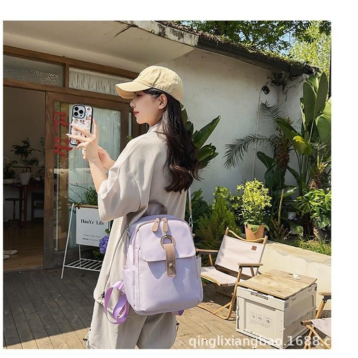 Schoolbag Japanese ins Fashion Travel Lightweight Backpack Small and Simple Student Class Commuter School Bag Casual Backpack