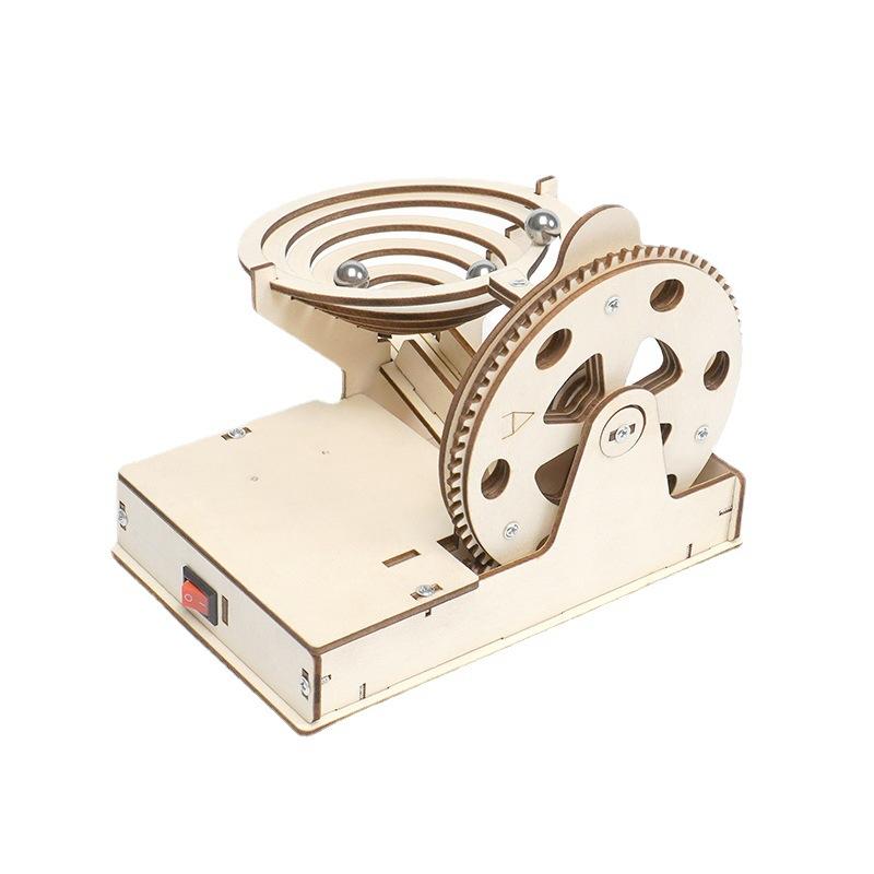 Wooden Electric Tracking Balls Model Kids Science Toy Technology Gadget DIY Physics Kit Learning Educational Toys for Children