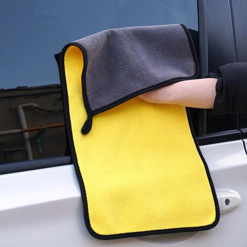 Wholesale Microfiber Car Wash Cleaning Cloths Thickened Double-sided Auto Detailing Rags Super Absorbent Drying Washing Towels