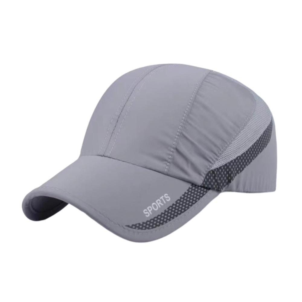 

Fashion Summer Quick-drying Baseball Caps Breathable Casual Golf Fishing Cap Adjustable Sunscreen Hats Men Women светло-серый
