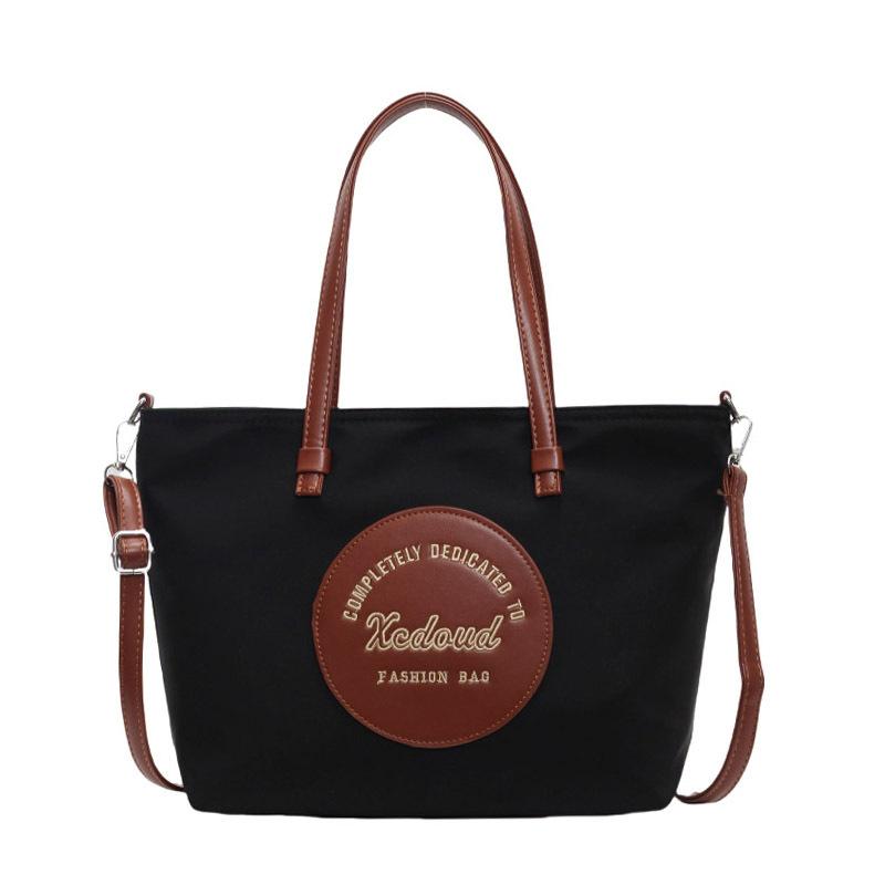 

Тканинна сумка Оксфорд Жіноча сумка великої ємності Літній месенджер 2024 Нова літня повсякденна портативна сумка для поїздок чорний