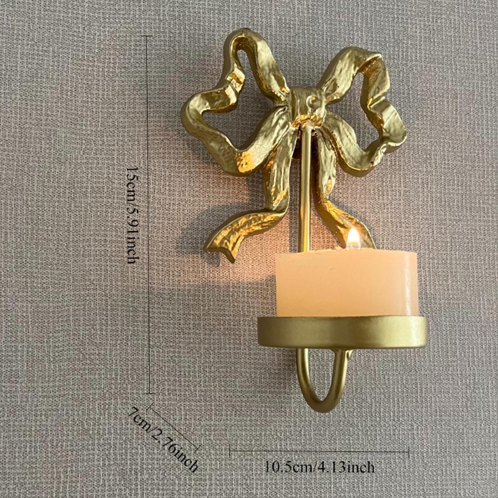 2x Wall Sconce Candle Holder Wall Decoration Kitchen Housewarming Gift Candlestick Holder for Festival Wedding Halloween