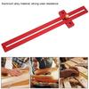 0‑370mm Scribe Ruler Woodworking Ruler Woodworking Scribe Ruler T‑Type Line Locator Aluminum Alloy Measuring Tool 0-370mm