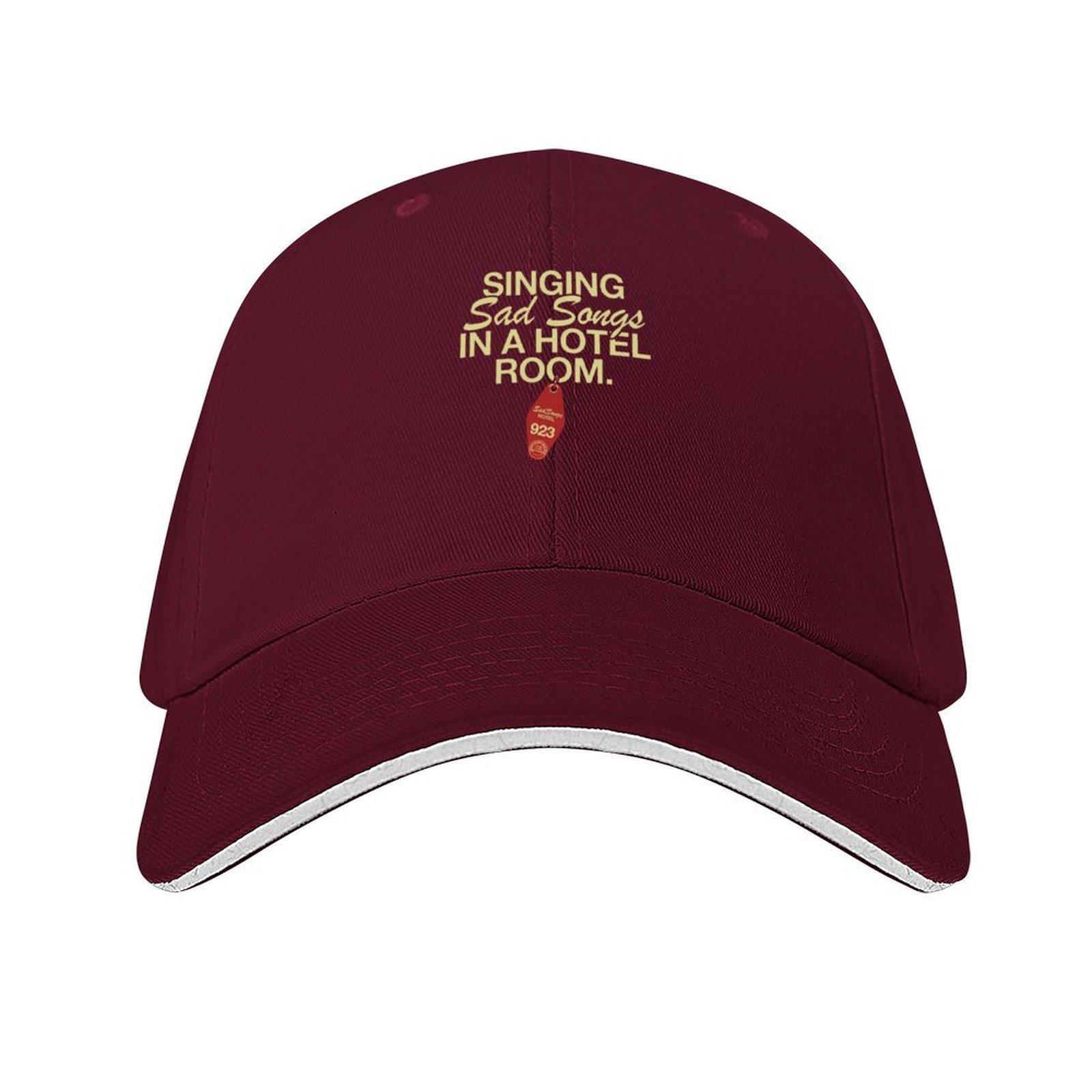 

singing sad songs in a hotel room Baseball Cap Beach luxury woman cap fishing caps man birthday Womens 2025 Mens