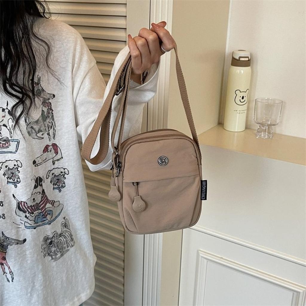 Xeie Thuk Crossbody Bag Women Nylon Multi Compartment Adjustable Strap Daily Commute