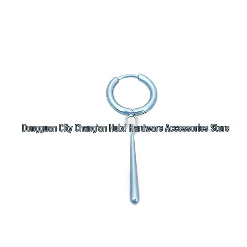 Titanium Alloy Water Drop Pendant Earrings with Anodized Color Change – G23 Titanium Hoop Body Piercing Jewelry.