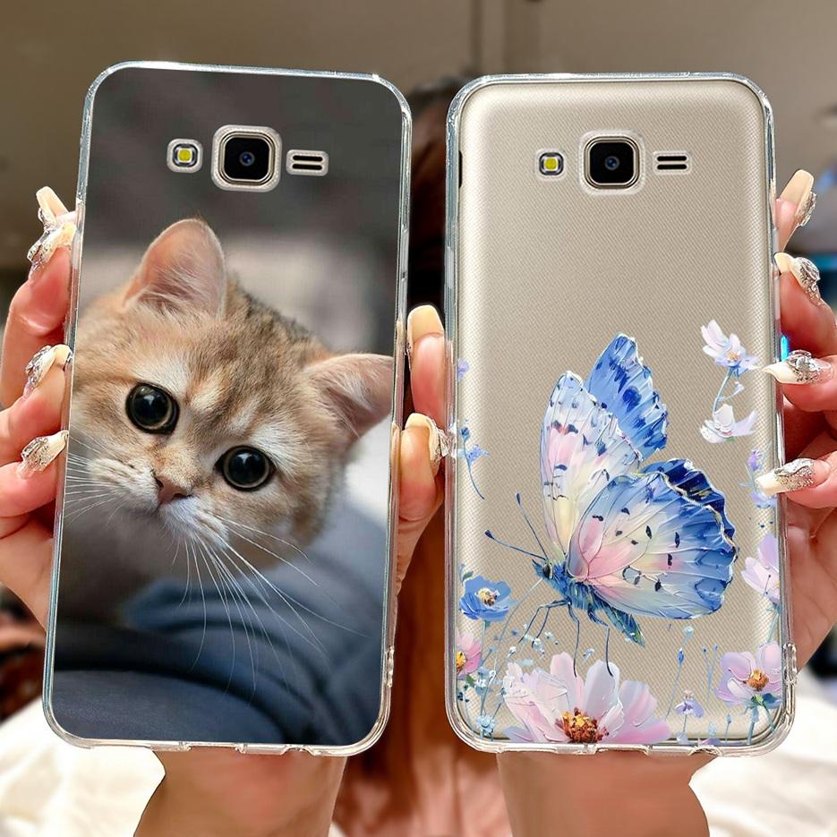 For Samsung Galaxy J7 Core J7Neo J7NXT J701F Case New Luxury Painted Cover Soft Slim Phone Case For Samsung J7 2015 J700F Fundas