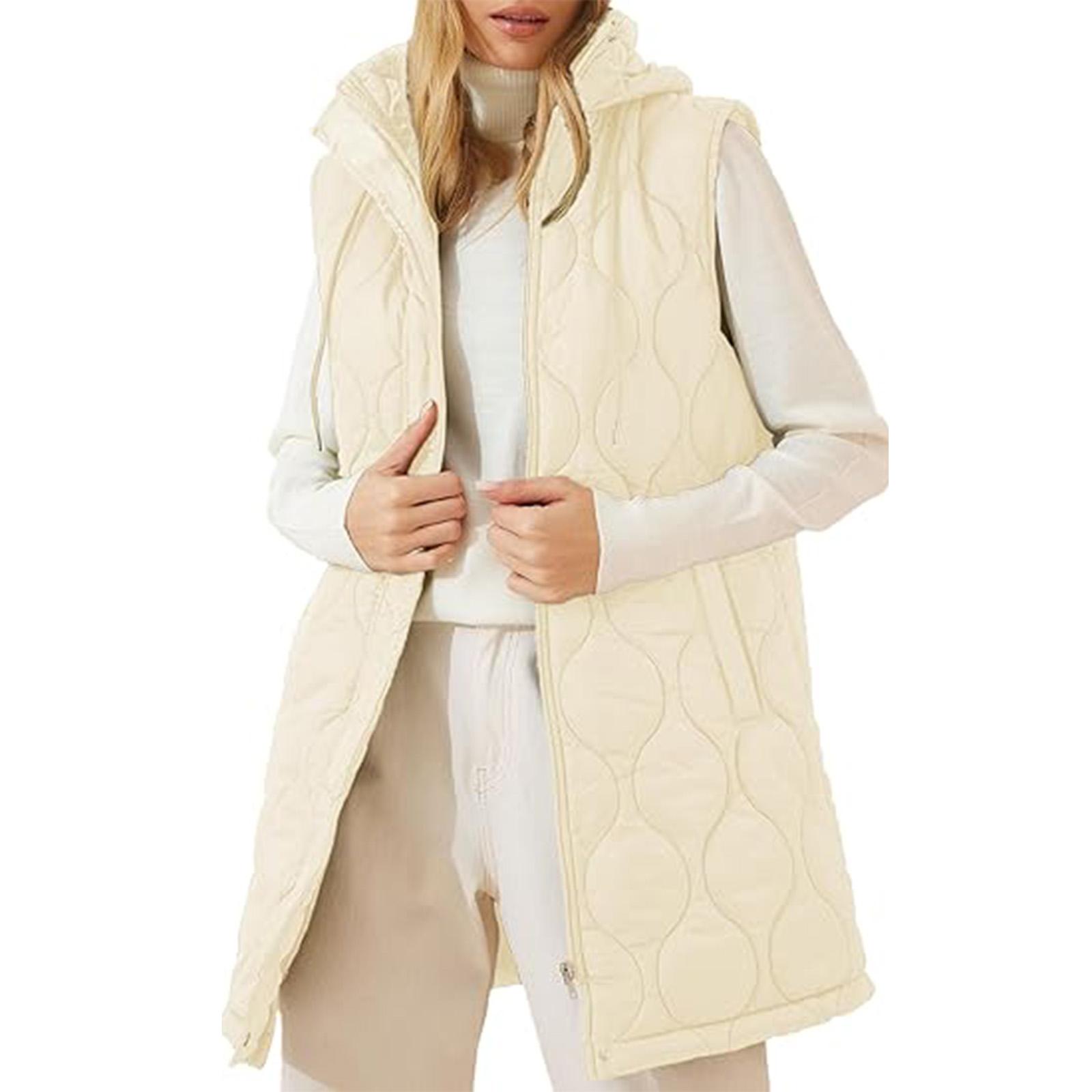 

Women s solid-color fashionable vest jacket XL