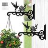 2 st Växtkrok för vägg Järnkrokar för vägg för att hänga växter 10 tum Järn Växthängare Väggkrok för Trädgårdslykta Fågelmatare